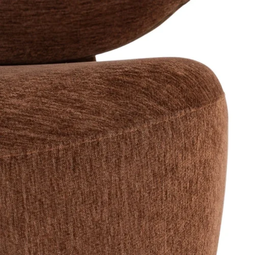 Fauteuil marron tissu Ixia 77 cm — vue 7