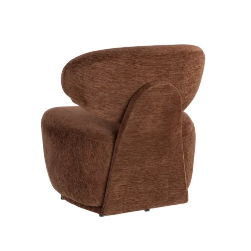Fauteuil marron tissu Ixia 77 cm — vue 8