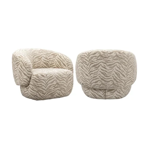Fauteuil Milano beige tiger Richmond Interiors — vue 2
