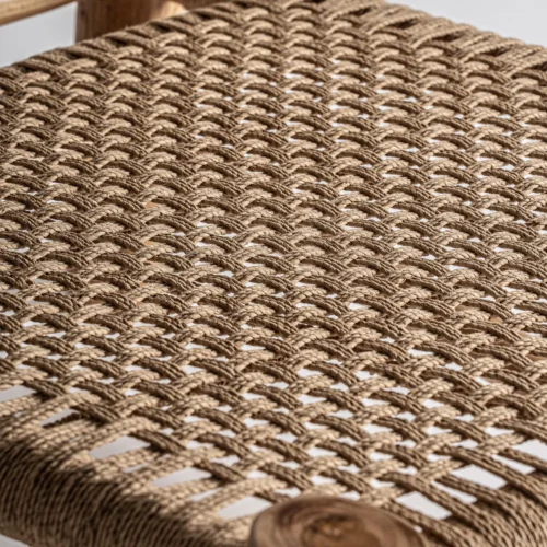 Fauteuil Mouzaki teck et chanvre Vical Home — vue 5