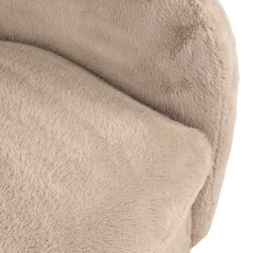 Fauteuil pivotant Colmar khaki fluffy Richmond Interiors — vue 6