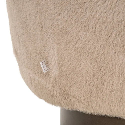 Fauteuil pivotant Colmar khaki fluffy Richmond Interiors — vue 7