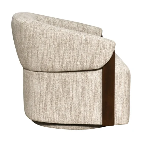 Fauteuil pivotant Marina natural softweave ignifugé Richmond Interiors — vue 4