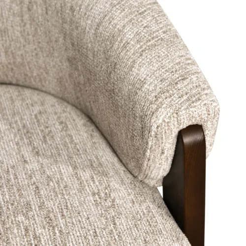 Fauteuil pivotant Marina natural softweave ignifugé Richmond Interiors — vue 7