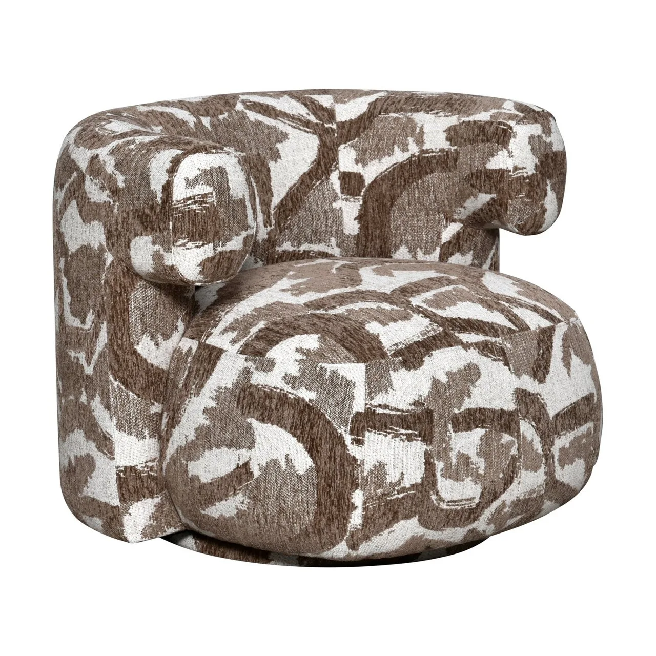 Fauteuil pivotant Talley marron nature Richmond Interiors