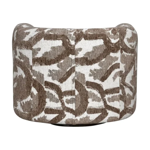 Fauteuil pivotant Talley marron nature Richmond Interiors — vue 5