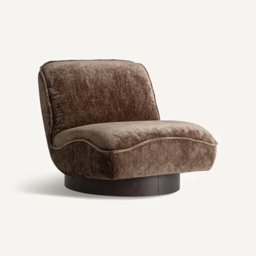 Fauteuil Puch marron et wengé Vical Home