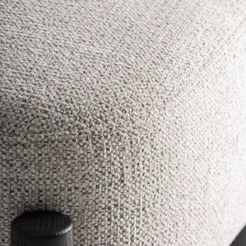 Fauteuil Sindhu frêne noir et blanc cassé Vical Home — vue 5