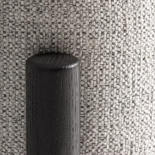 Fauteuil Sindhu frêne noir et blanc cassé Vical Home — vue 6