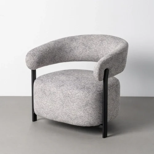 Fauteuil tapissé assise rembourrée Ixia 77 cm — vue 2