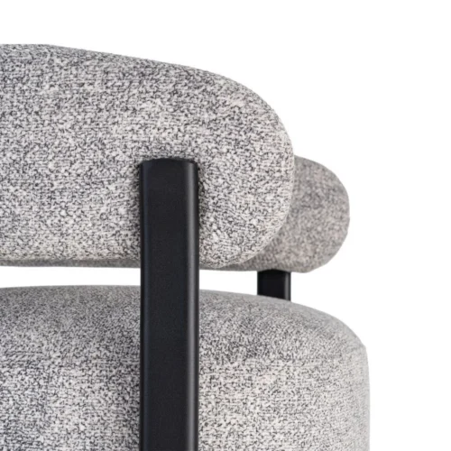 Fauteuil tapissé assise rembourrée Ixia 77 cm — vue 3