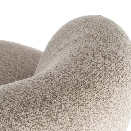 Fauteuil tapissé beige Ixia 93 cm — vue 9