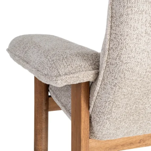 Fauteuil tapissé beige Ixia 97 cm — vue 4