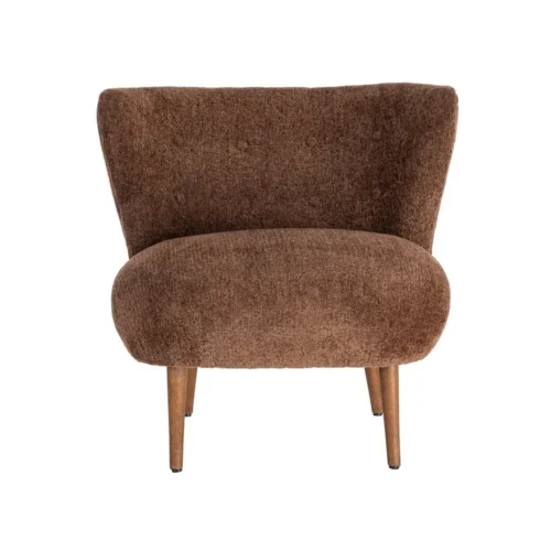 Fauteuil tapissé marron Ixia 78 cm — vue 10