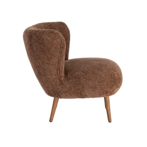 Fauteuil tapissé marron Ixia 78 cm — vue 8