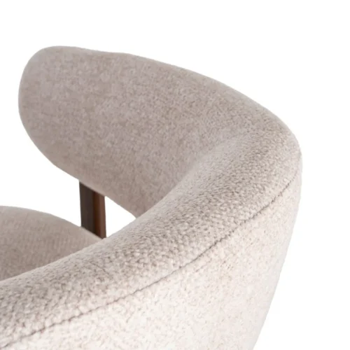 Fauteuil tapissé piètement fer Ixia 77 cm — vue 10