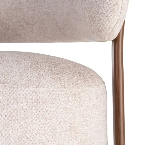 Fauteuil tapissé piètement fer Ixia 77 cm — vue 4