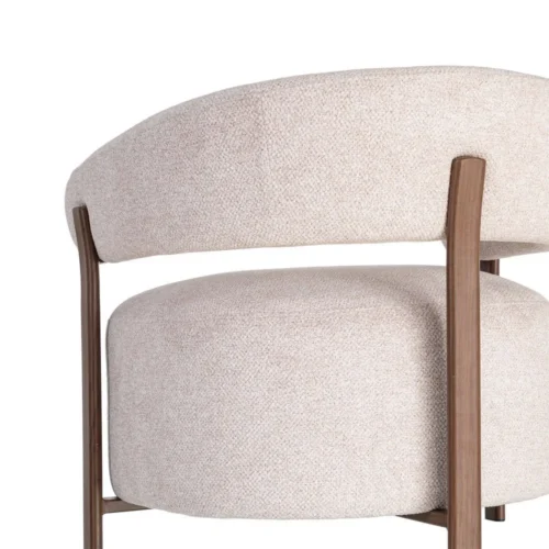 Fauteuil tapissé piètement fer Ixia 77 cm — vue 5