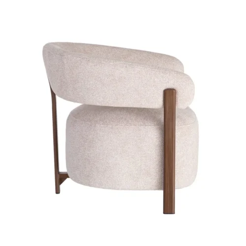 Fauteuil tapissé piètement fer Ixia 77 cm — vue 6