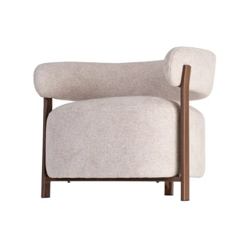 Fauteuil tapissé piètement fer Ixia 77 cm — vue 8