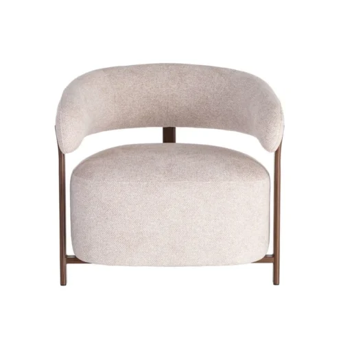 Fauteuil tapissé piètement fer Ixia 77 cm — vue 9