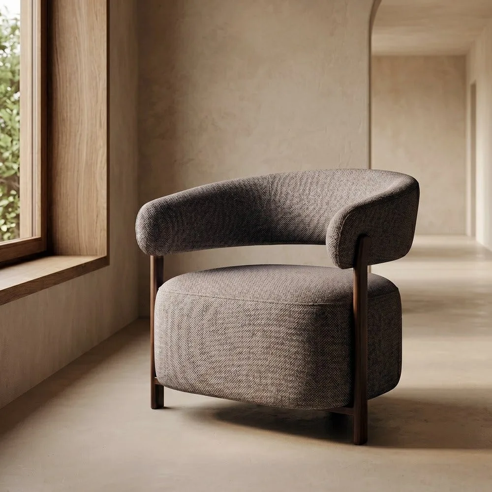 Fauteuil tapissé structure métal Ixia 77 cm