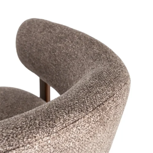 Fauteuil tapissé structure métal Ixia 77 cm — vue 10