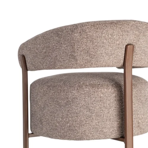 Fauteuil tapissé structure métal Ixia 77 cm — vue 5
