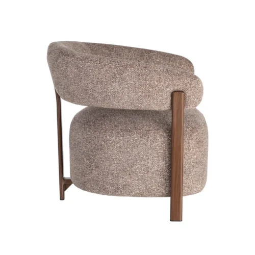 Fauteuil tapissé structure métal Ixia 77 cm — vue 6