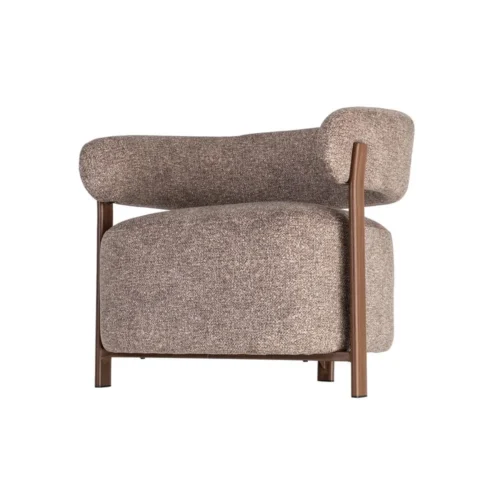 Fauteuil tapissé structure métal Ixia 77 cm — vue 8