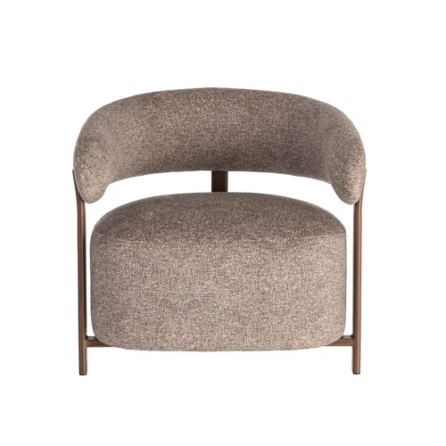 Fauteuil tapissé structure métal Ixia 77 cm — vue 9