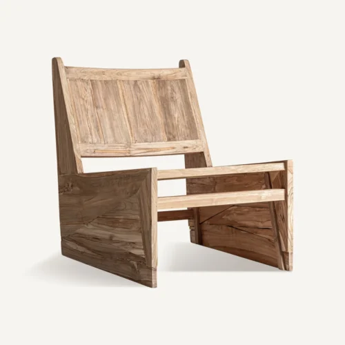 Fauteuil teck marron Vical Home
