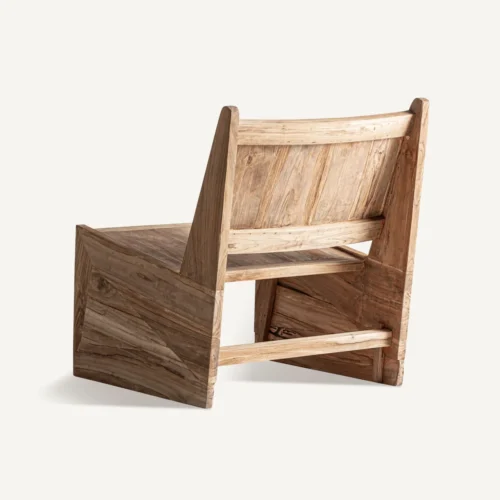 Fauteuil teck marron Vical Home — vue 4