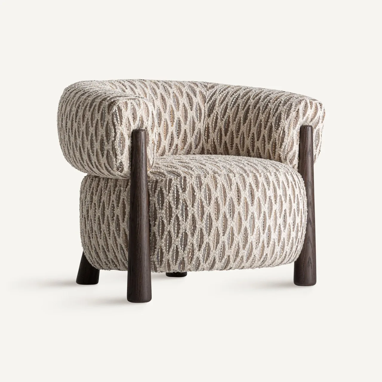 Fauteuil Tiffen tons neutres et wengé Vical Home