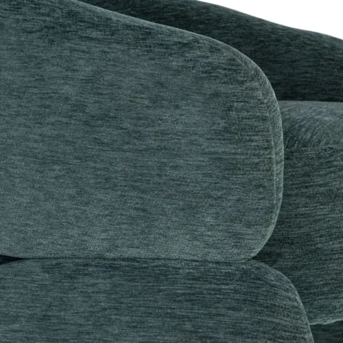 Fauteuil tissu vert structure en bois Ixia 77 cm — vue 2