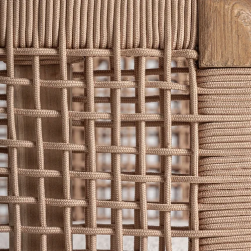 Fauteuil Trena teck recyclé et blanc Vical Home — vue 8