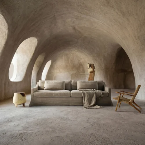 Fauteuil Vaduz teck et fibre naturelle Vical Home — vue 9