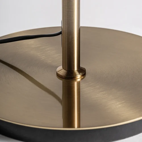 Lampadaire Amberis verre marron et acier doré Vical Home — vue 4