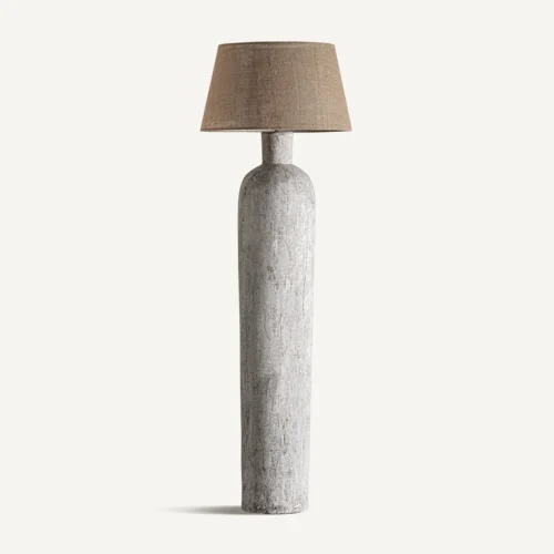 Lampadaire béton gris et jute Vical Home