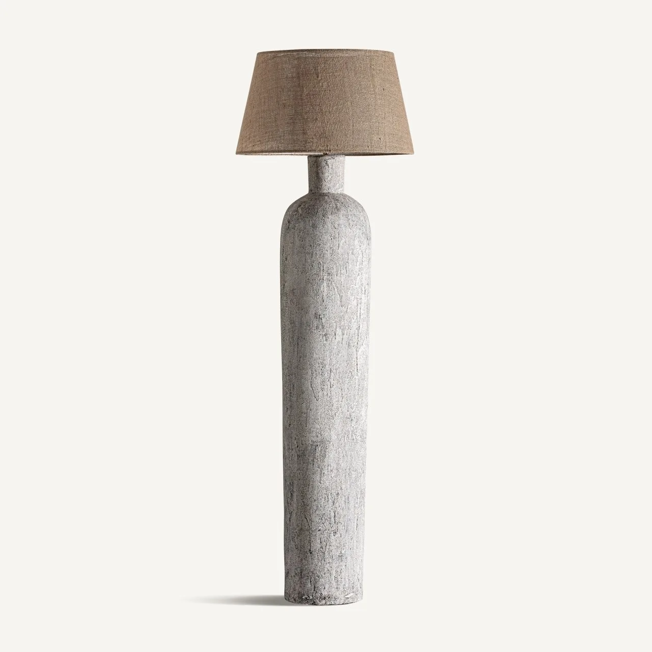 Lampadaire béton gris et jute Vical Home