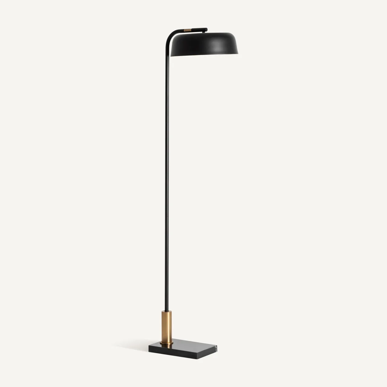 Lampadaire Cint marbre noir et doré Vical Home