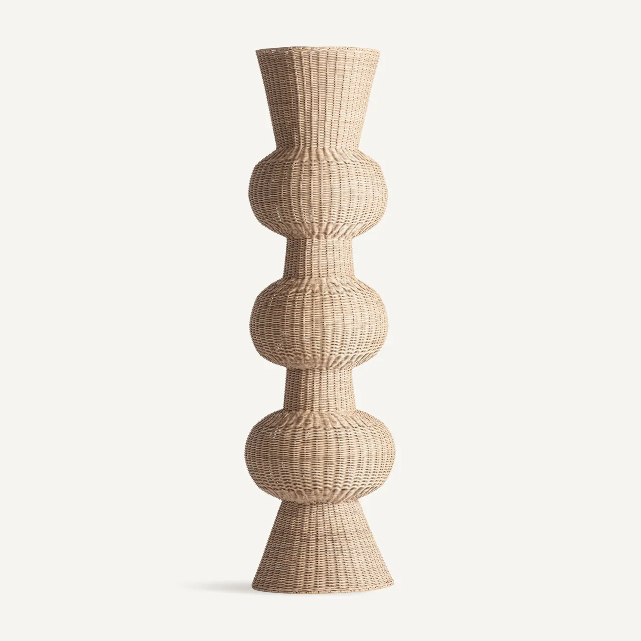 Lampadaire Cyena rotin brun clair 175 cm Vical Home