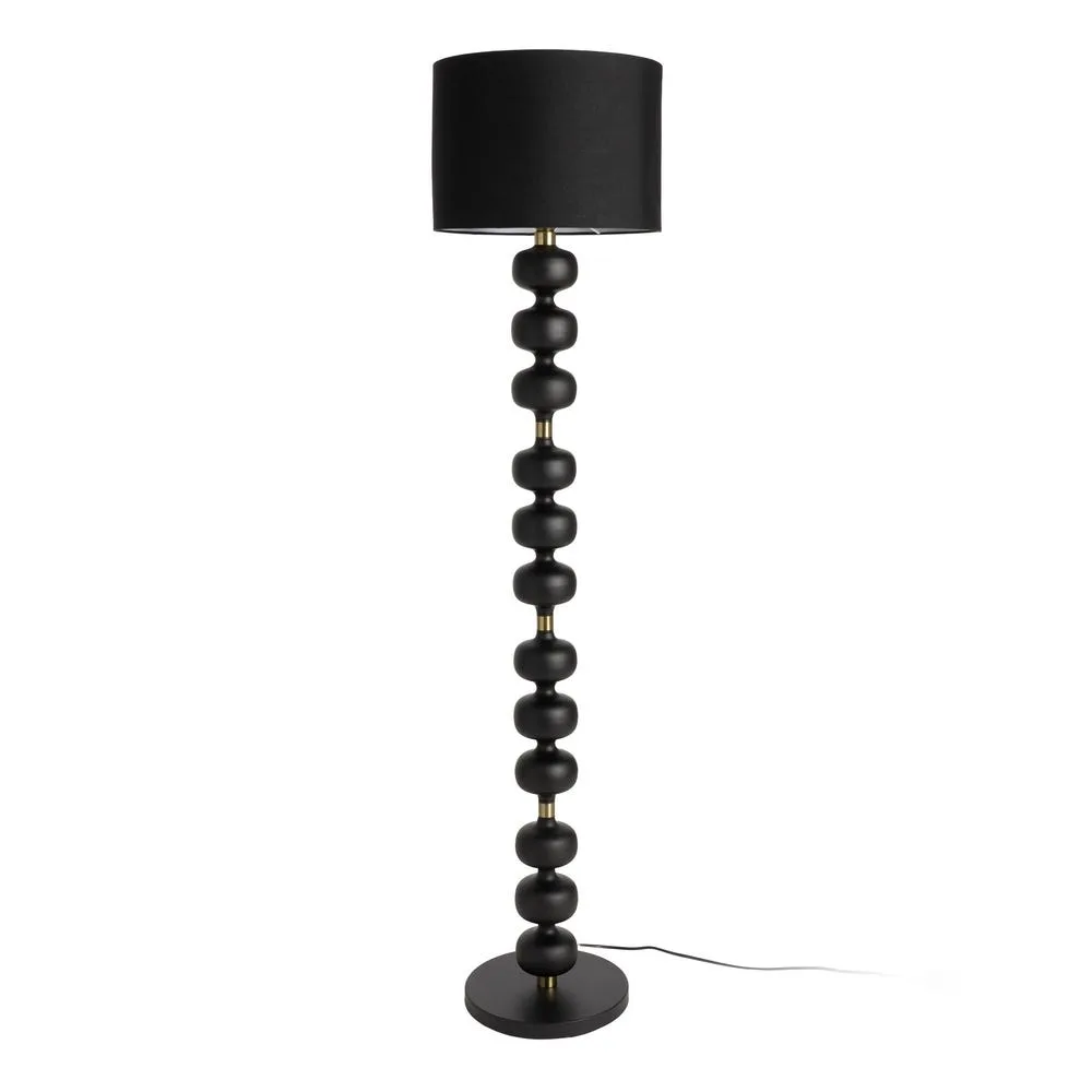 Lampadaire en métal abat-jour compact en lin Ixia 154 cm