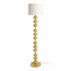 lampadaire en metal abat jour compact en lin ixia 154 cm moutarde 1