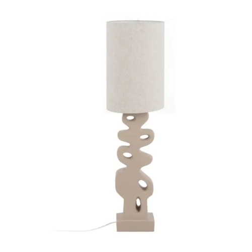 Lampadaire en résine crème abat-jour lin Ixia 126,5 cm — vue 2