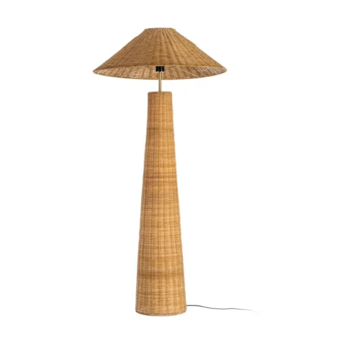Lampadaire en rotin et métal Ixia 147 cm
