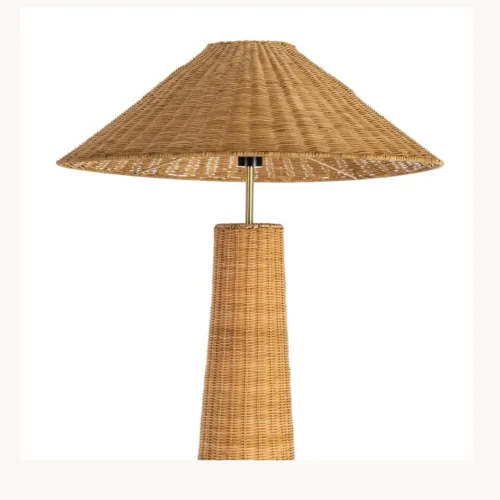 Lampadaire en rotin et métal Ixia 147 cm — vue 2