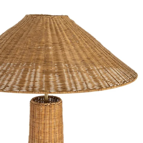 Lampadaire en rotin et métal Ixia 147 cm — vue 3