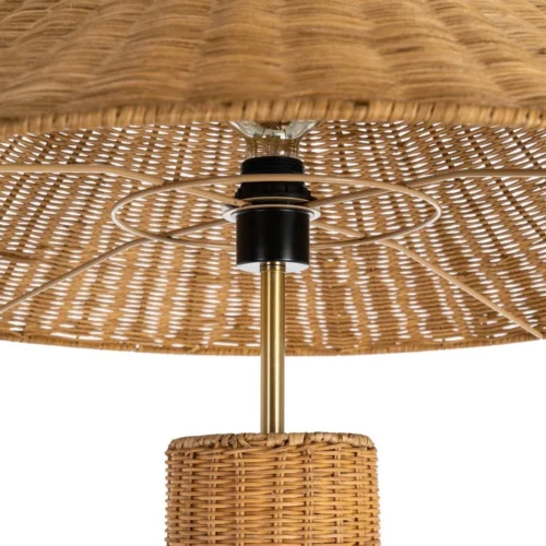 Lampadaire en rotin et métal Ixia 147 cm — vue 4