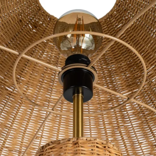 Lampadaire en rotin et métal Ixia 147 cm — vue 5
